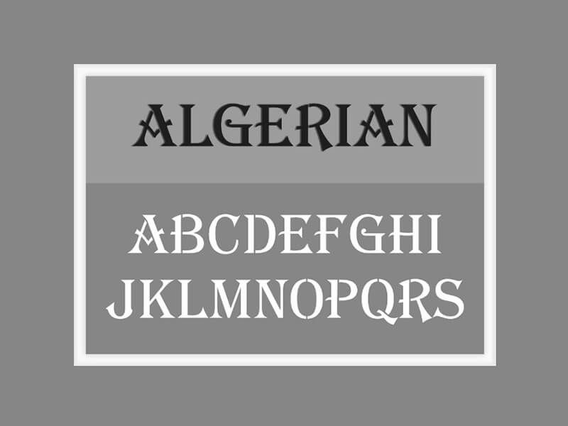 Download Algerian Font For Mac Free